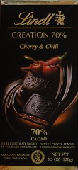 Lindt srednie czarne creation 70 cherry & chilli